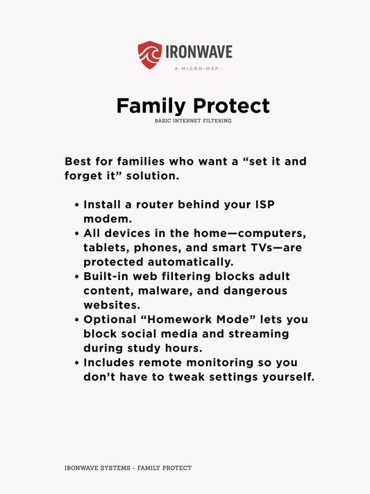 Basic protection and support plan for families